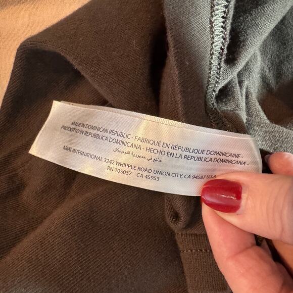 Ariat Rebar Cotton Strong Block T-Shirt Men’s L Black Graphic Workwear Tee Green - Picture 6 of 10